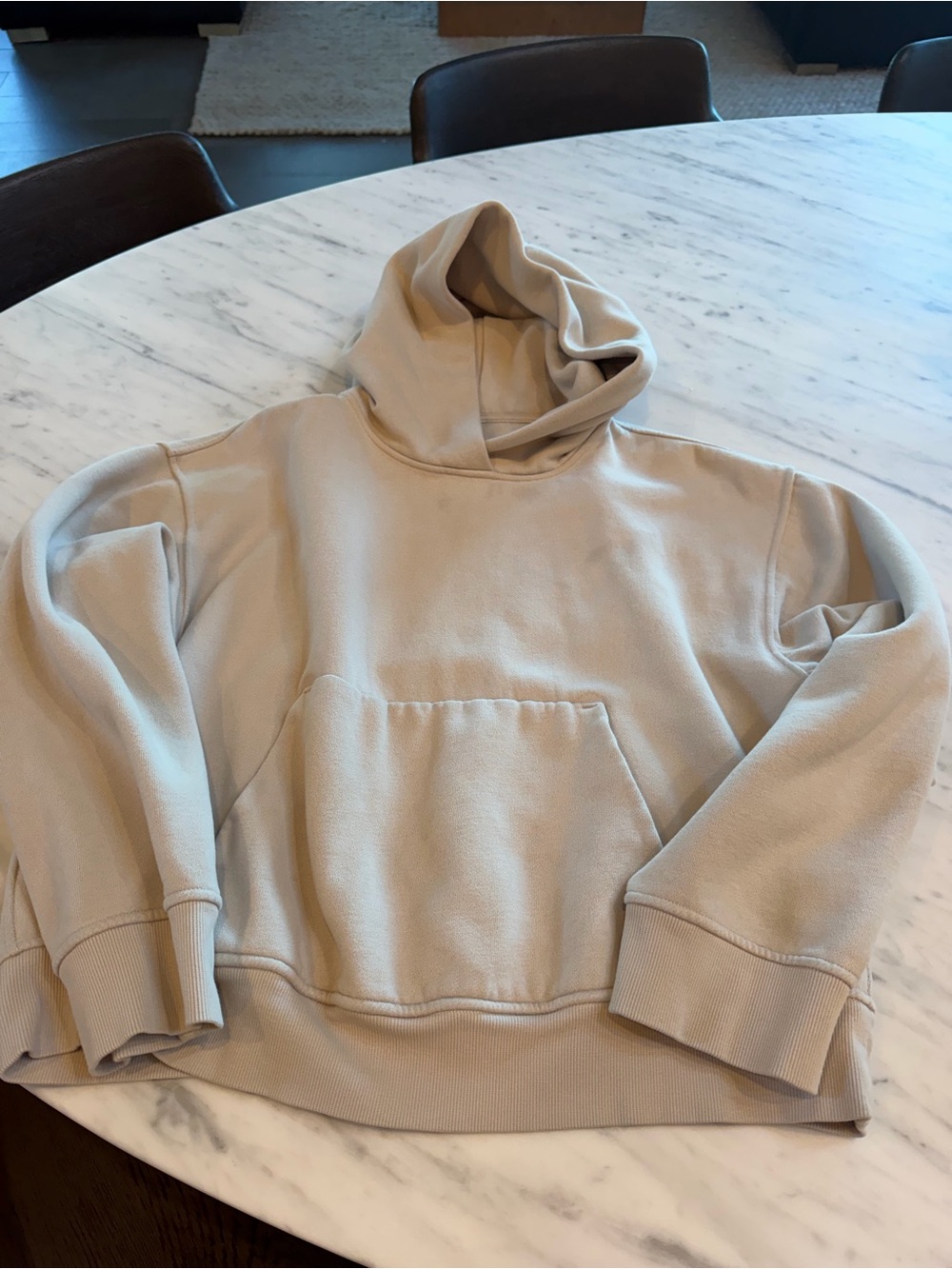Womans Lululemon steady state Hoodie Sweatshirt in Light Beige - Classic Pullove